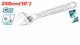 آچار فرانسه سایز 10 توتال مدل THT1010103